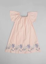 Kids Girl Flowers Embroidery Dress - Image 2