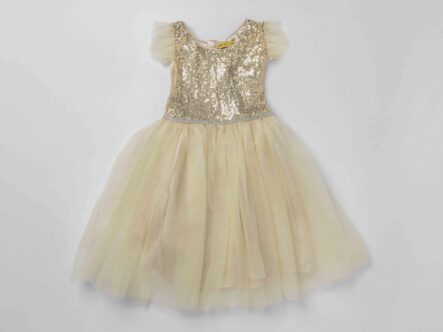 Kids Girl Glittery Long Dress