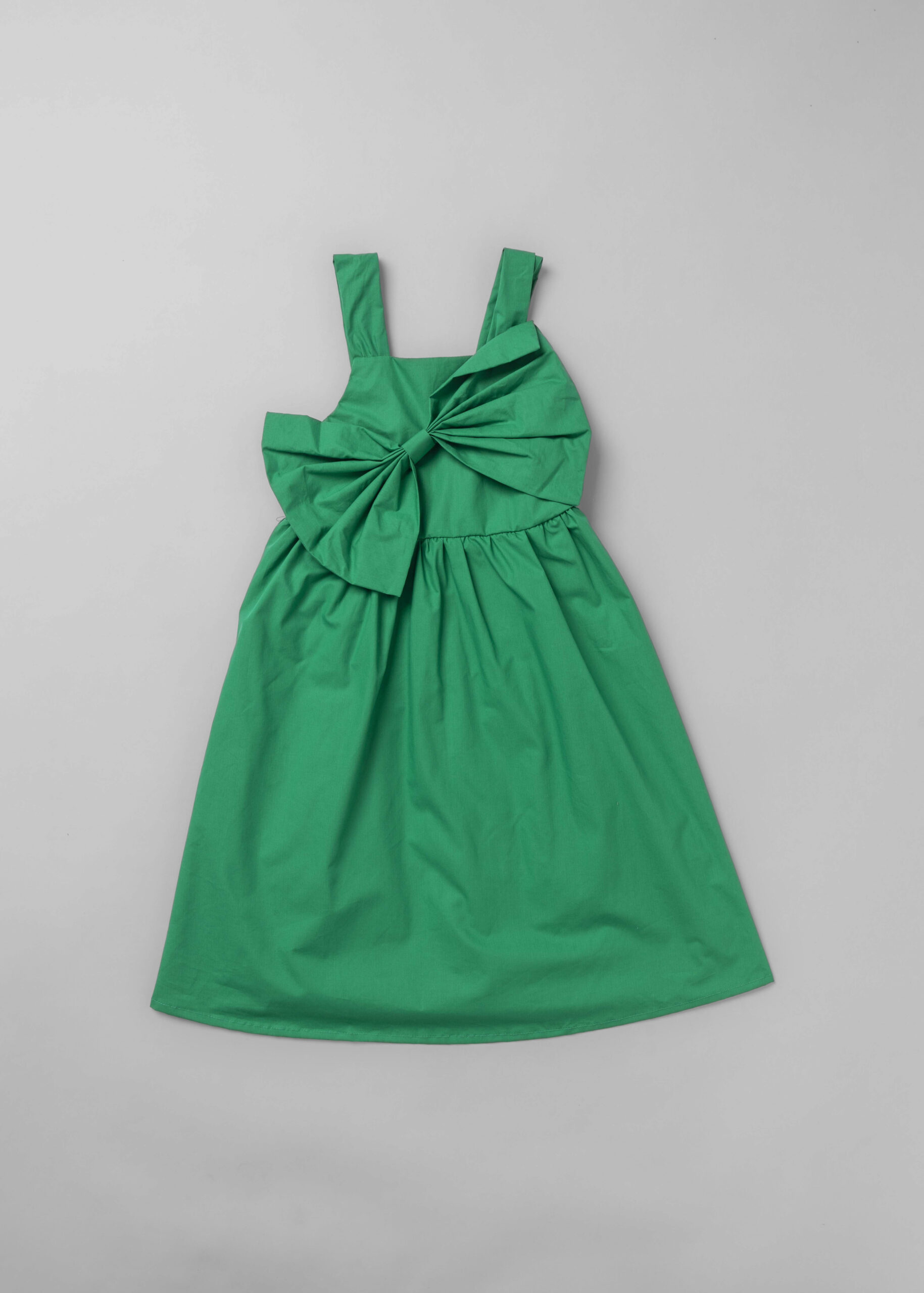 6125409016323-a Kids Girl Bow Decor Dress - Image 1