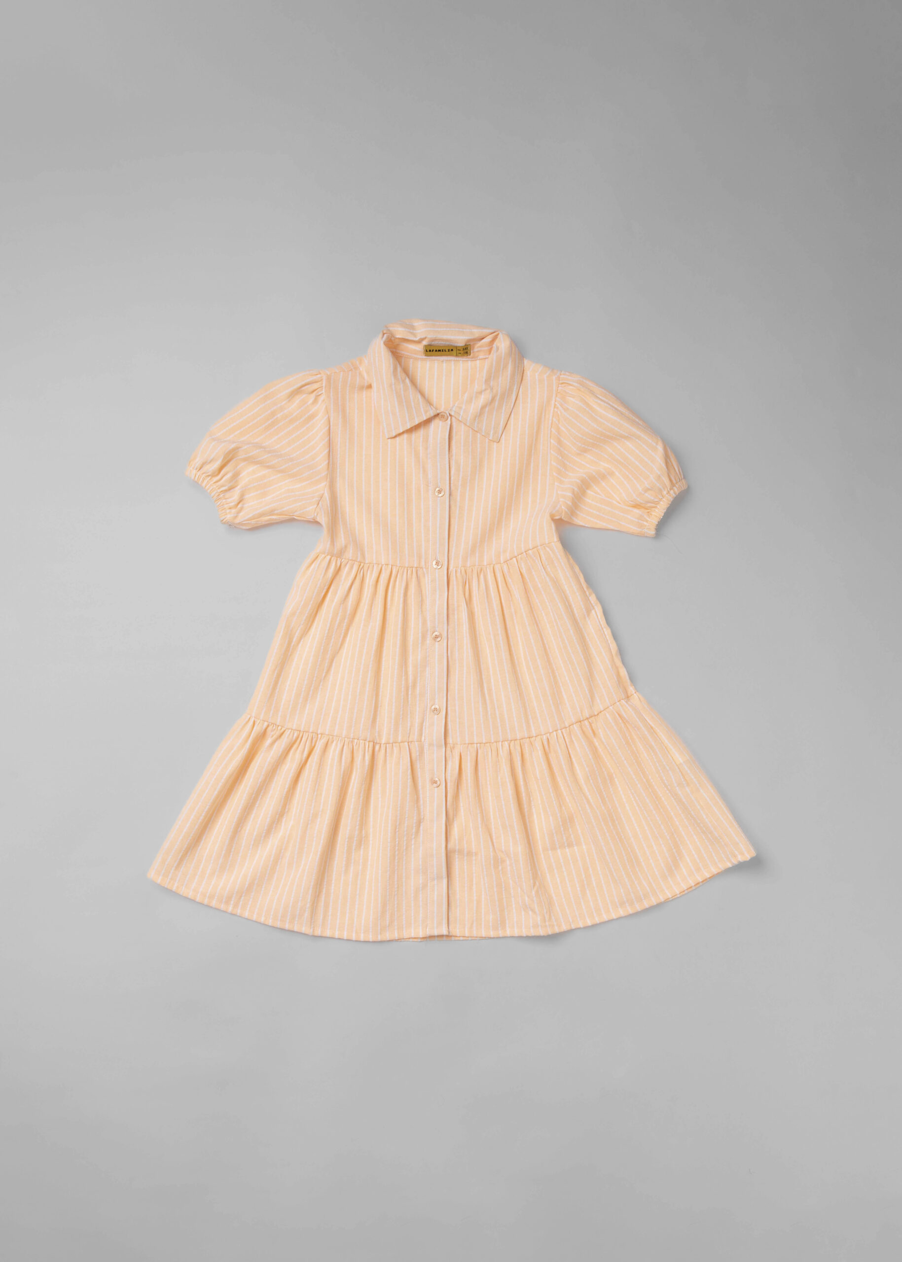 6125409016621-a Kids Girl Striped Dress - Image 1