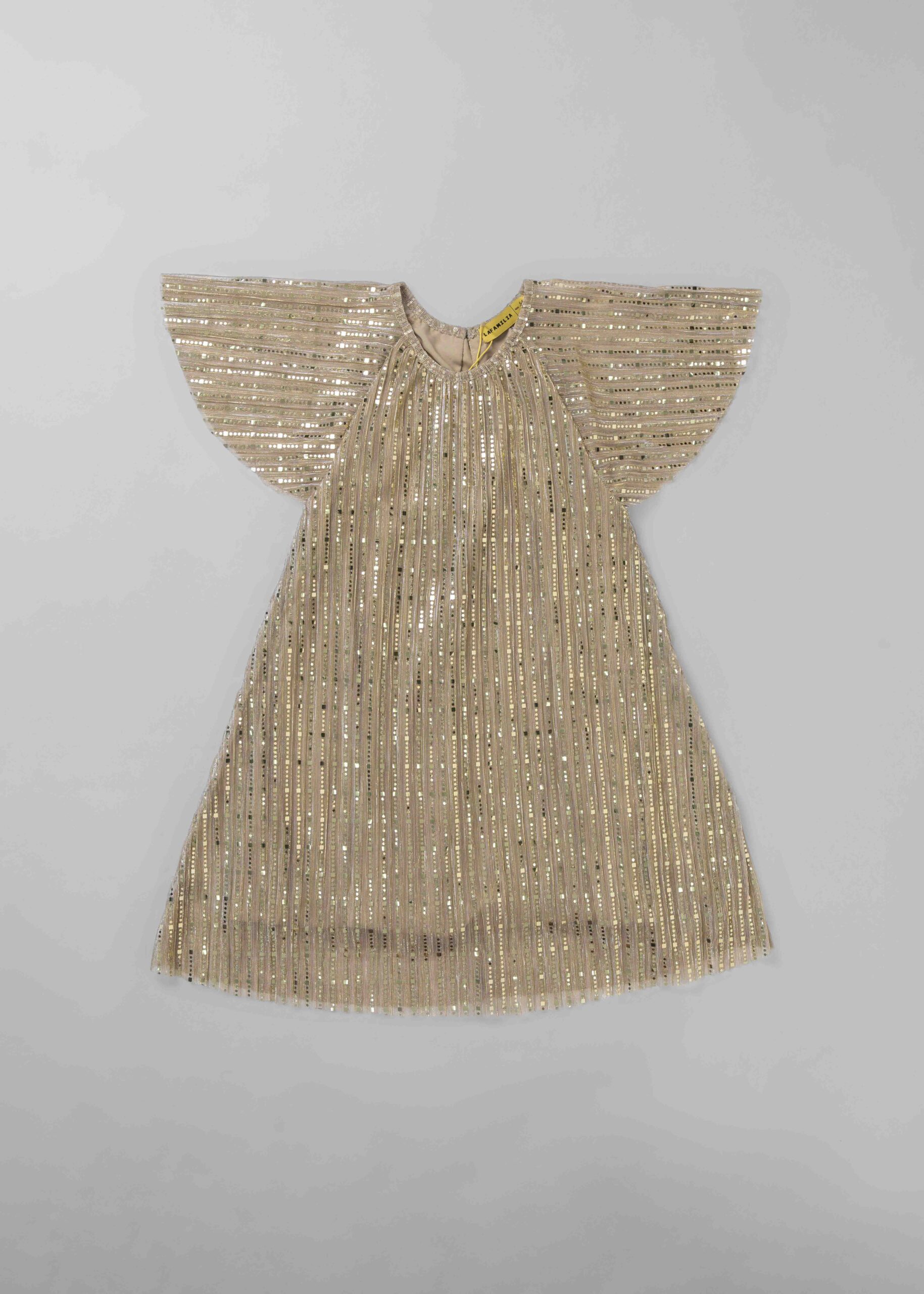 6125409016732-a Kids Girl Strass Decor Dress - Image 1