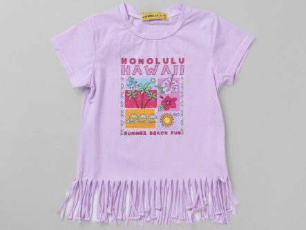Kids Girl "Honolulu Hawaii" Printed T-Shirt