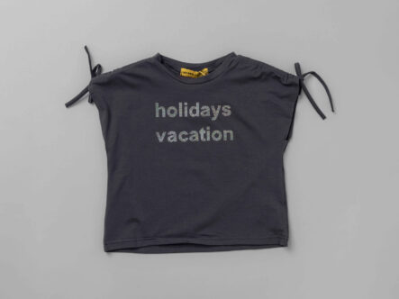 Kids Girl "Holidays Vacation" Printed T-Shirt