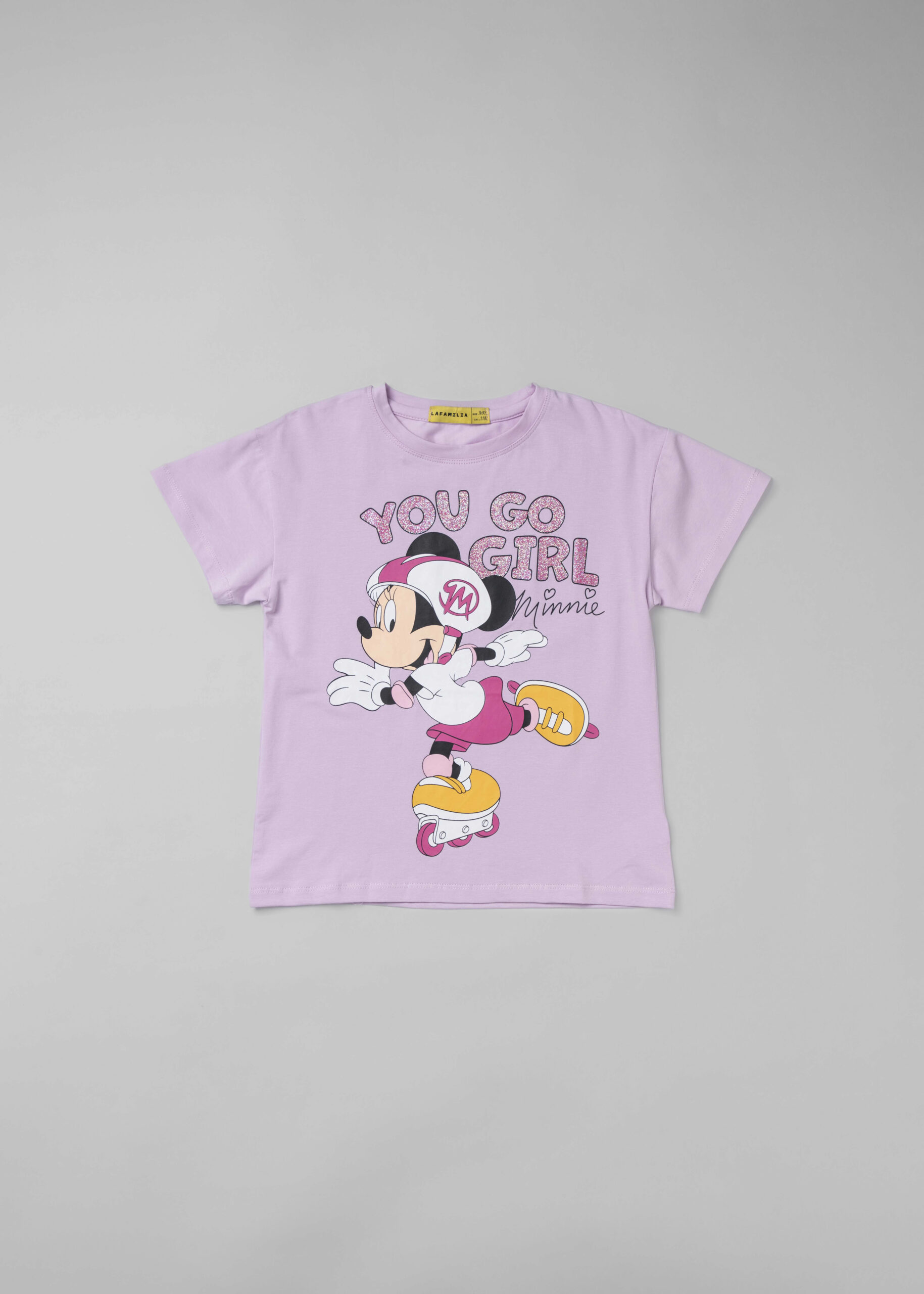 6125416049715-a Kids Girl Minnie Mouse Printed T-Shirt - Image 1
