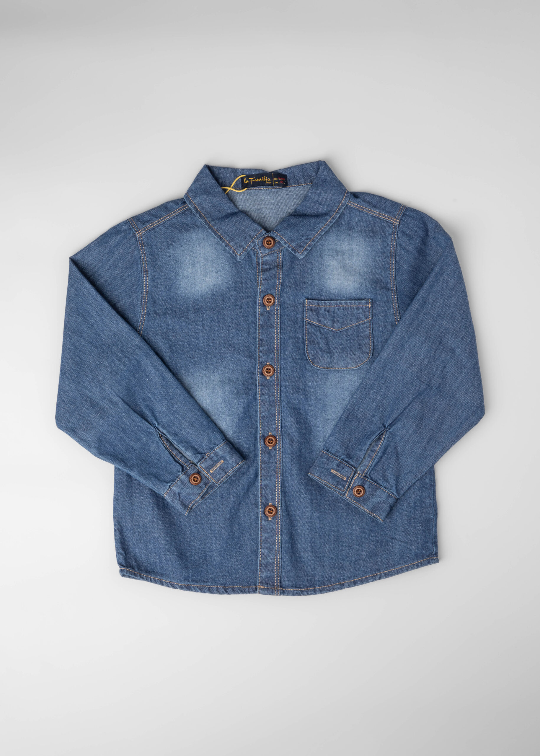 6125504051705-a قميص أطفال بيبي ولادي جينز - الصورة 1