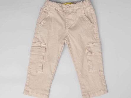 بنطلون أطفال بيبي ولادي كتان Baggy Cargo-Fit