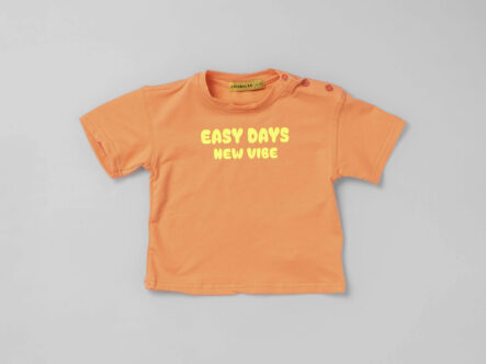 Baby Boy "Easy Days New Vibe" Printed T-Shirt