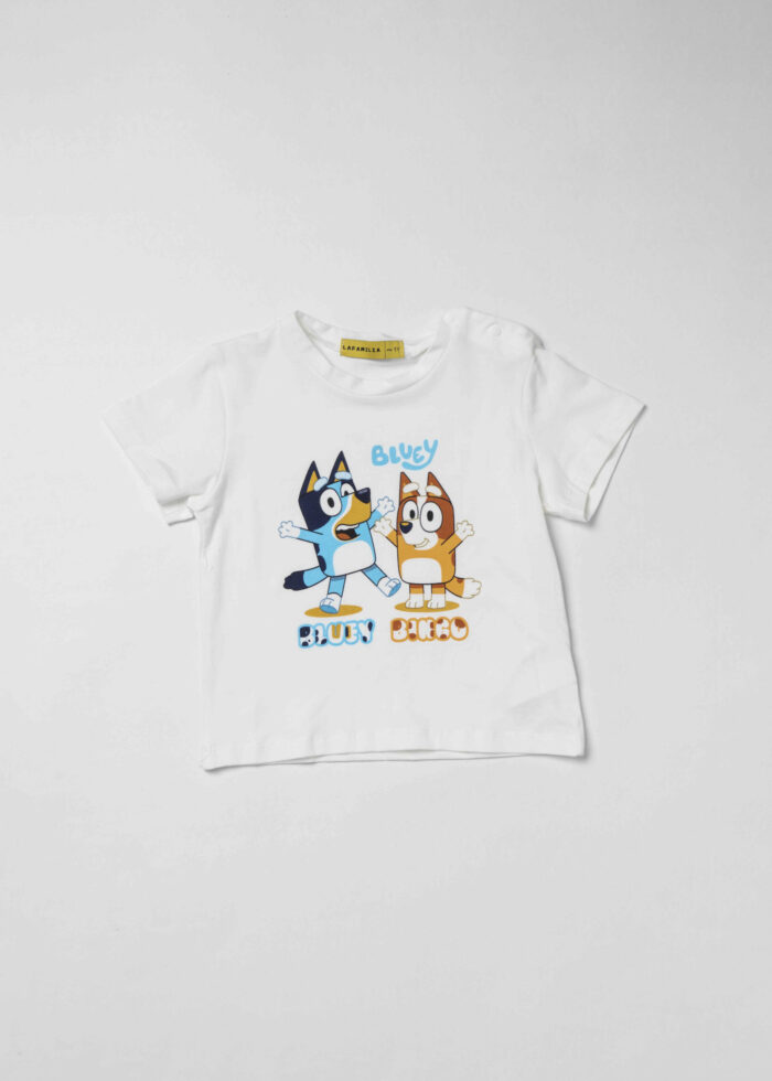 ⁦تيشيرت أطفال بيبي ولادي بطباعة "Bluey"⁩ - الصورة ⁦1⁩