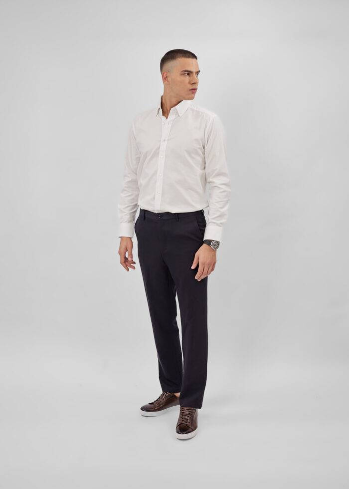 ⁦قميص رجالي سادة Slim-Fit⁩ - الصورة ⁦2⁩
