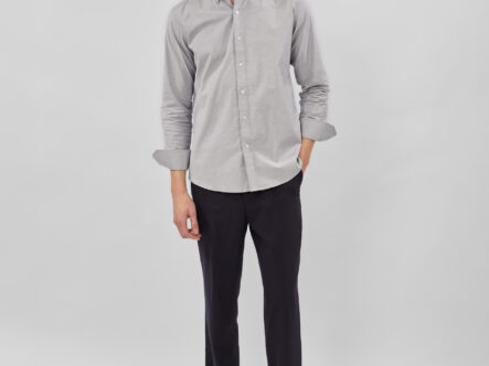 قميص رجالي سادة Slim-Fit