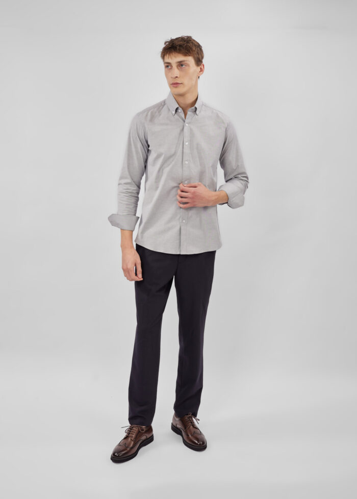 ⁦قميص رجالي سادة Slim-Fit⁩ - الصورة ⁦2⁩