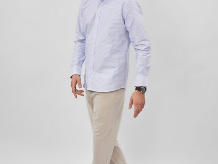 قميص رجالي مخطط Slim-Fit