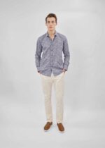 ⁦قميص رجالي معرق Slim-Fit⁩ - الصورة ⁦2⁩