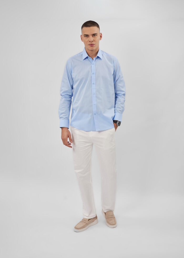 ⁦قميص رجالي بنقش Slim-Fit⁩ - الصورة ⁦2⁩