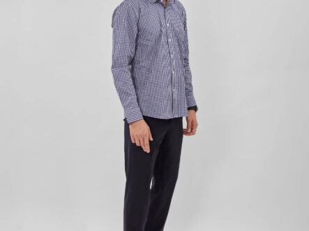 قميص رجالي بنقش Slim-Fit