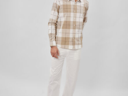قميص رجالي كاروهات Slim-Fit