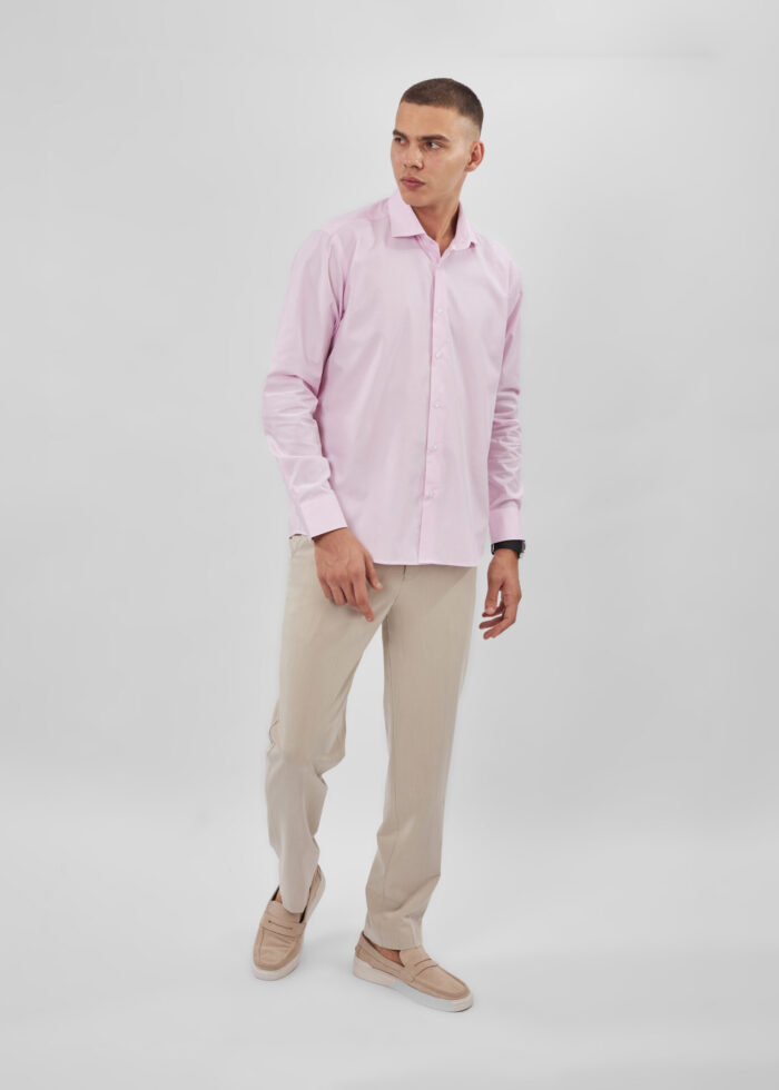 ⁦قميص رجالي منقط Slim-Fit⁩ - الصورة ⁦2⁩