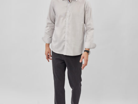 قميص رجالي سادة Slim-Fit