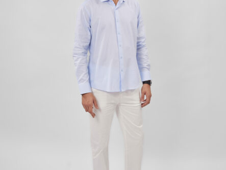 قميص رجالي سادة Slim-Fit