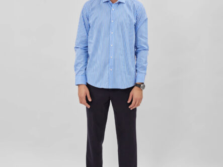 قميص رجالي مخطط Slim-Fit