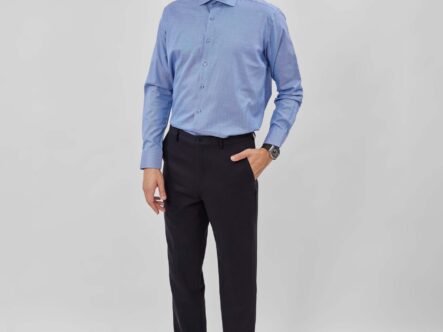 قميص رجالي بنقش Slim-Fit