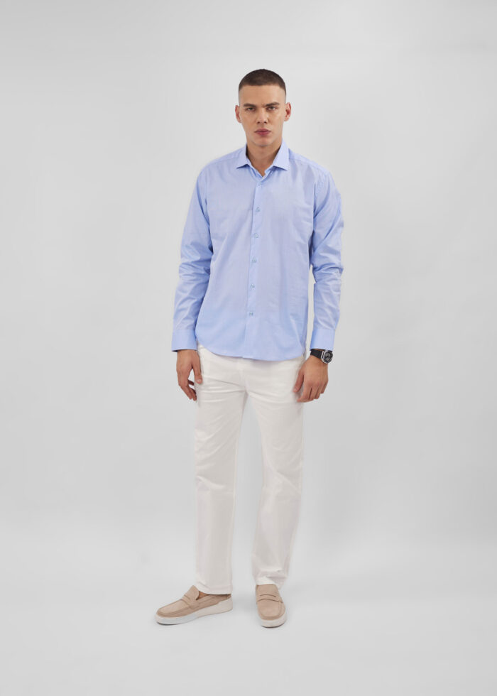 ⁦قميص رجالي بنقش Slim-Fit⁩ - الصورة ⁦1⁩