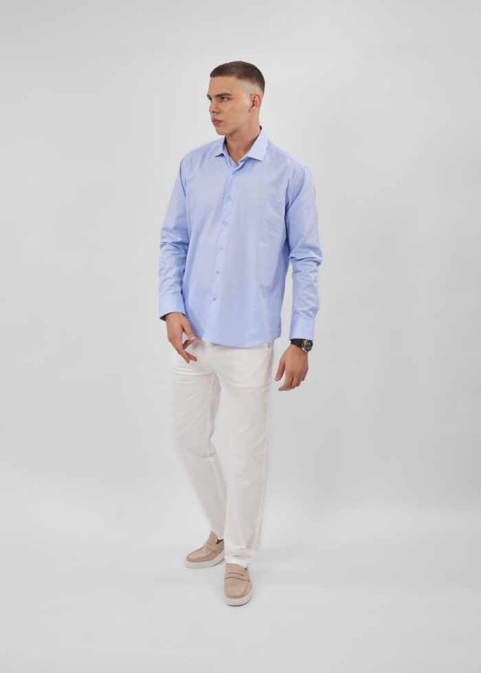 ⁦قميص رجالي بنقش Slim-Fit⁩ - الصورة ⁦2⁩