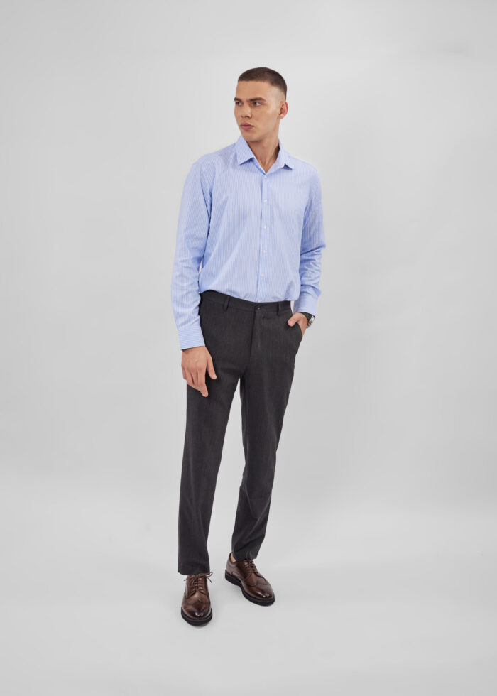 ⁦قميص رجالي مخطط Slim-Fit⁩ - الصورة ⁦2⁩