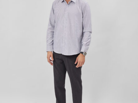 قميص رجالي مخطط Slim-Fit