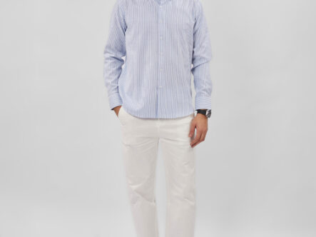 قميص رجالي مخطط Slim-Fit