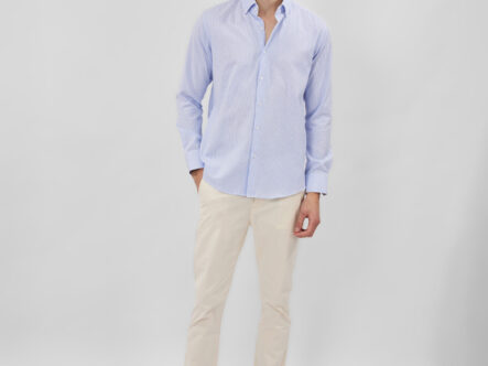 قميص رجالي مخطط Slim-Fit