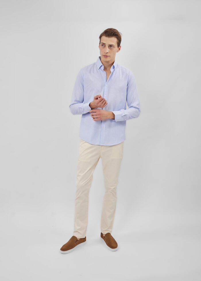 ⁦قميص رجالي مخطط Slim-Fit⁩ - الصورة ⁦2⁩