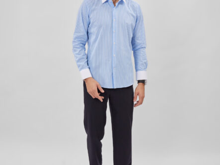 قميص رجالي مخطط Slim-Fit