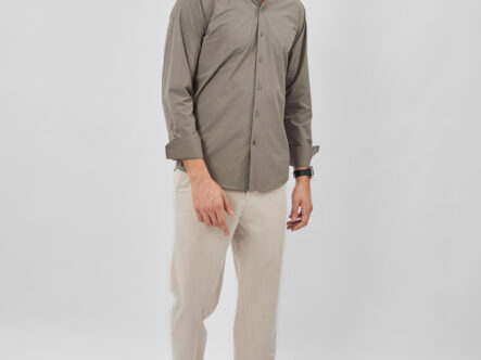 قميص رجالي سادة Slim-Fit