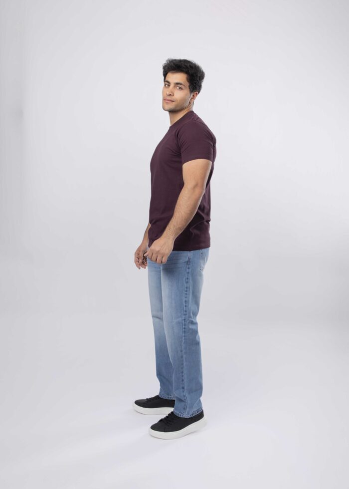 Men Plain Basic T-Shirt - Image 2