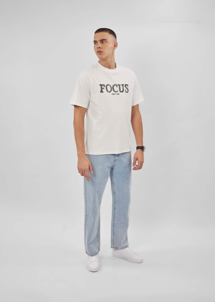 Men "Focus Don’t Lose" Printed T-Shirt - Image 2