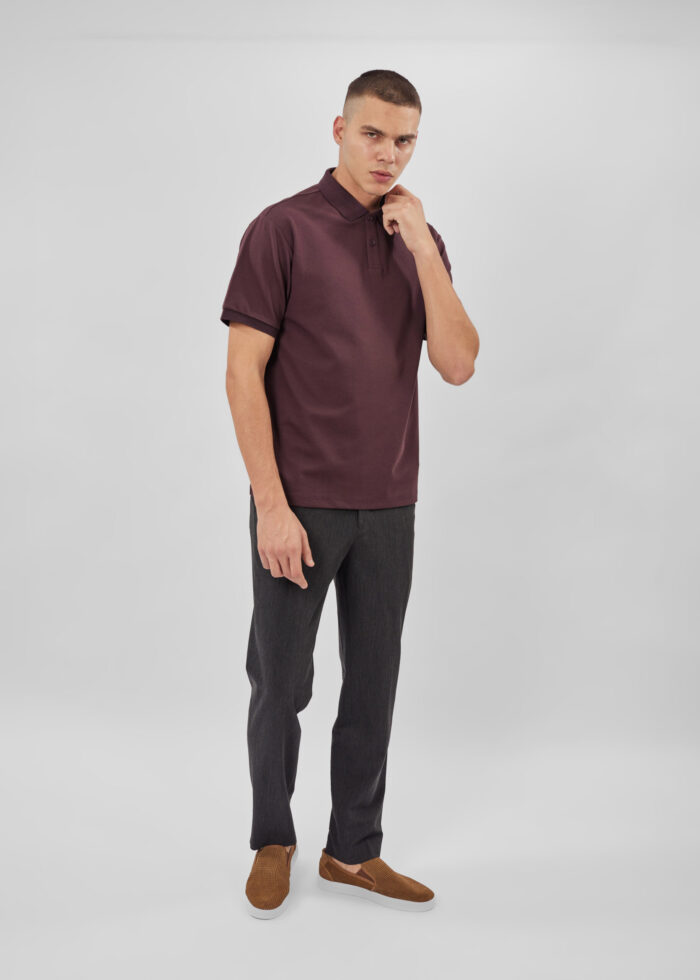 Men Plain Polo Shirt - Image 2