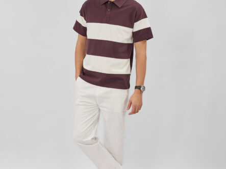 Men Striped Polo Shirt