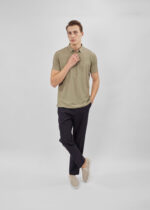 Men Patterned Polo Shirt - Image 2