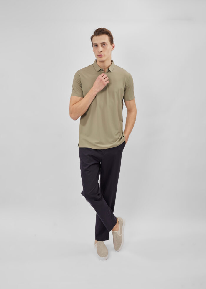 Men Patterned Polo Shirt - Image 2