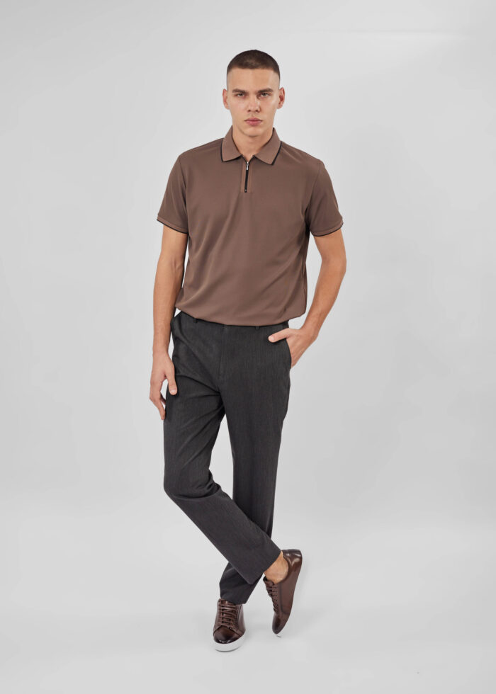 Men Plain Polo Shirt - Image 2