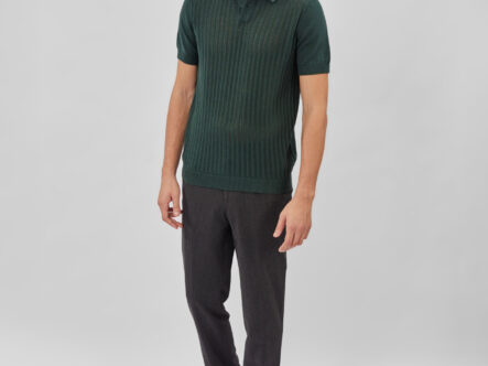 Men Knitted Striped T-Shirt