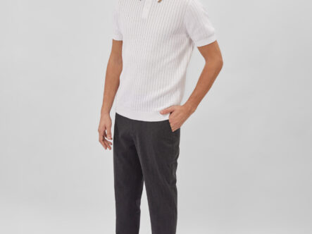 Men Knitted Striped T-Shirt