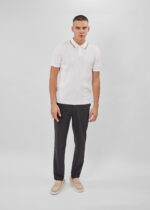 Men Knitted Striped T-Shirt - Image 2