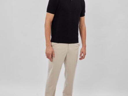 Men Knitted Striped T-Shirt