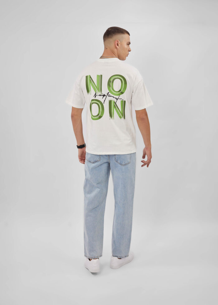 Men "NO, ON" Printed T-Shirt - Image 2