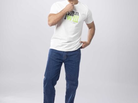 Men "I Can and I Will" Printed T-Shirt