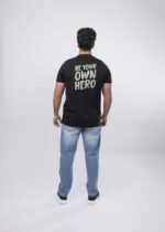 Men "Be Your Own Hero" Printed T-Shirt - Image 2