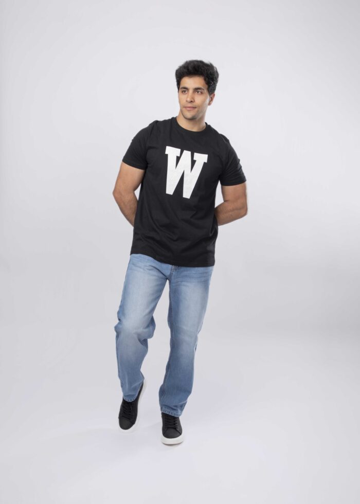 Men "W" Printed T-Shirt - Image 1