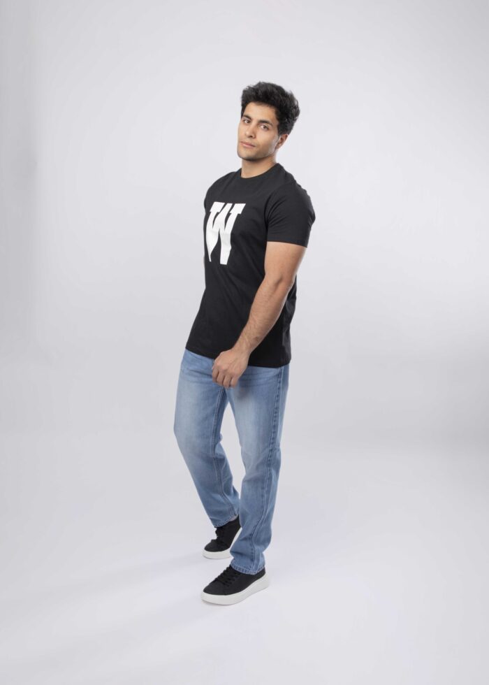 Men "W" Printed T-Shirt - Image 2